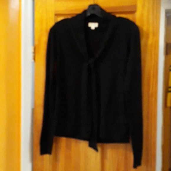 Maison Jules Long Sleeve Black Top - Picture 7 of 11